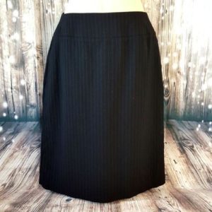 COUNTRY ROAD Black Corporate Pinstripe Women's Pencil Skirt - 1000 Things Australia