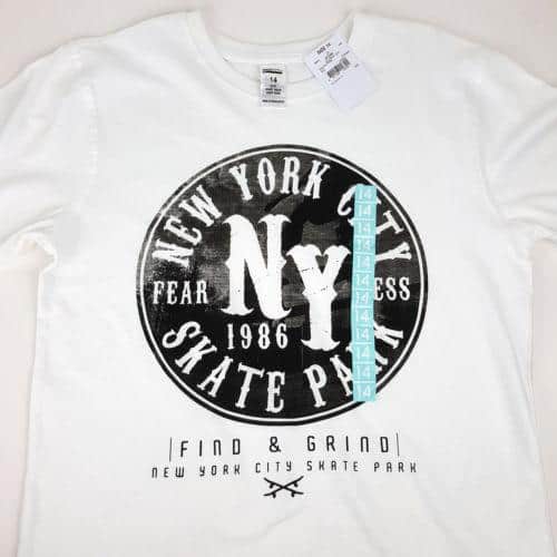 Urban Supply White NEW YORK CITY SKATE PARK Kids T-Shirt - 1000 Things Australia