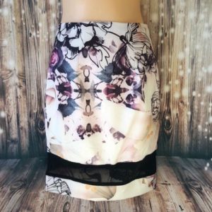 SAINTS + SECRETS Multi-Coloured Floral Mesh Women's Pencil Skirt - 1000 Things Australia