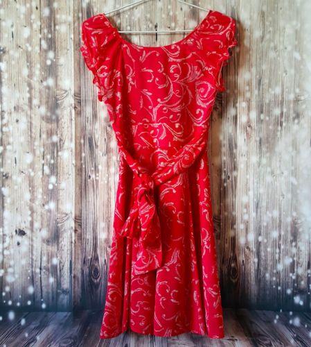 PILGRIM Red V-Neck Empire Waist Summer Dress - 1000 Things Australia