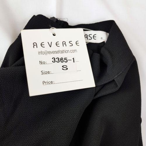 Reverse Fashion Black Long Sleeve Open V-Neck Women's Blouse Top - 1000 Things Australia