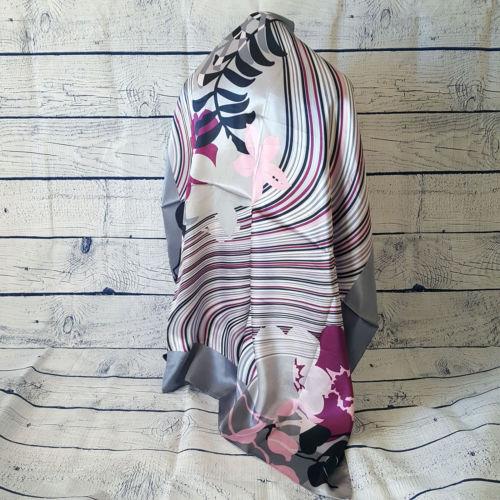 Floral Soft Silk Multi-Coloured Scarf - 1000 Things Australia