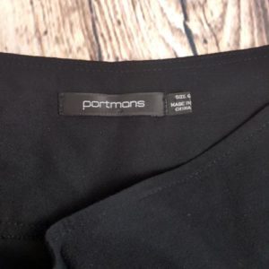 PORTMANS Black Silk Skater Mini Women's Skirt - 1000 Things Australia