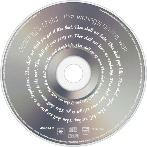 The Writing's On The Wall By Destiny's Child CD Music Album 2000 - 1000 Things Australia