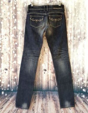 EDWIN SOMETHING Black Pre-Faded Slim Women's Jeans - 1000 Things Australia