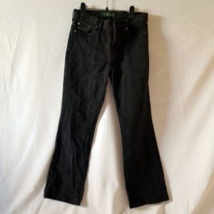 RALPH LAUREN LRL JEANS CO. Black Straight Leg Cotton Denim Women's Jeans - 1000 Things Australia