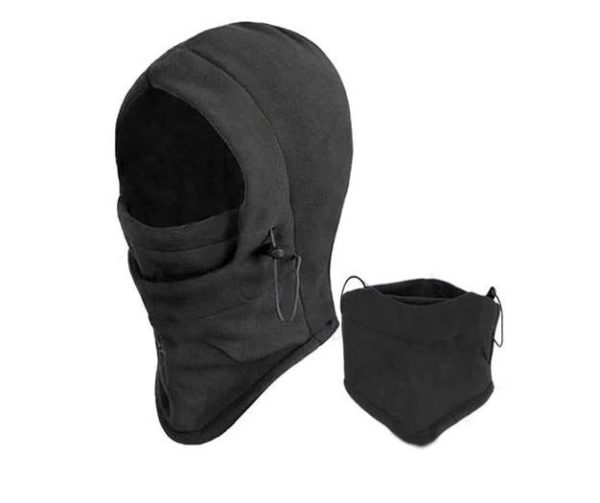New Black Thermal Fleece Face Mask Balaclava Hood Fashion Unisex Winter Cover - 1000 Things Australia