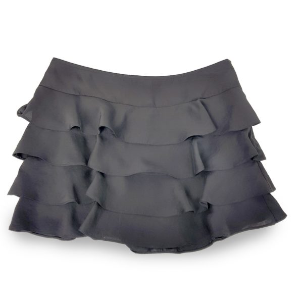 PILGRIM Black Ruffled Mini Skirt 