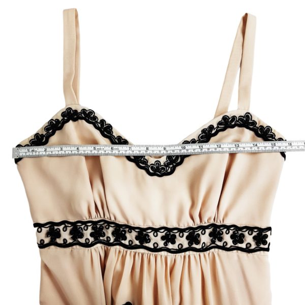 DIANA FERRARI Beige Nude Floral Beaded Women's Slip Dress - 1000 Things Australia