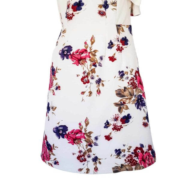 SUZY SHIER White Floral One Shoulder Petite Women's A-Line Dress - 1000 Things Australia