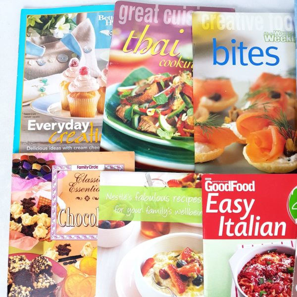 Lot of 12 Cooking & Baking Recipe Low-Fat Desserts Books - 1000 Things Australia