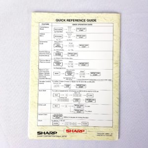 SHARP R-350F -Operation Manual and CookBook - 1000 Things Australia