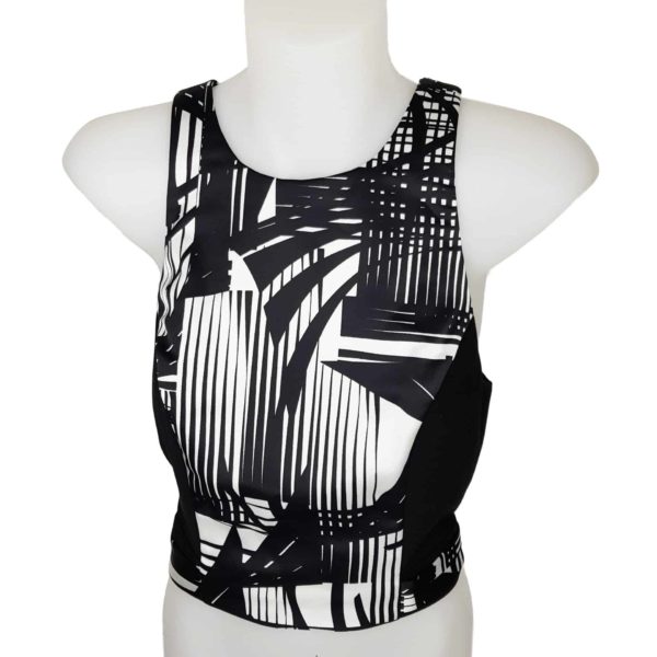 WITCHERY Black & White Abstract Crop Top - 1000 Things Australia