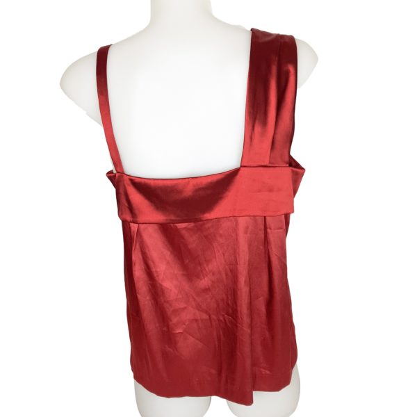 CUE Satin Red Wide & Thin Strap Blouse Top - 1000 Things Australia