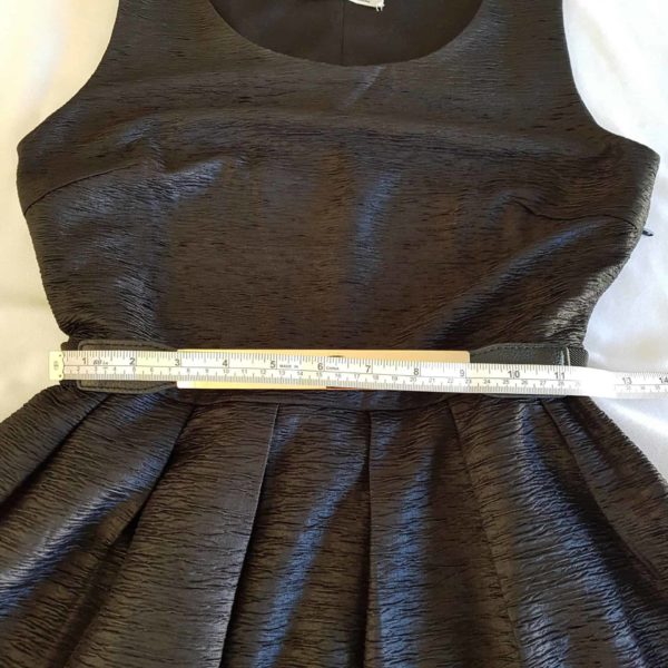 TEMT Little Black Dress Sleeveless Women's A-Line Removable Gold Belt Side Zip
