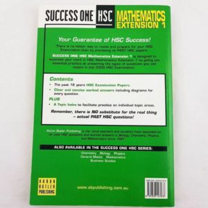 Excel Success One HSC Mathematics Extension 1 Textbook - 1000 Things Australia