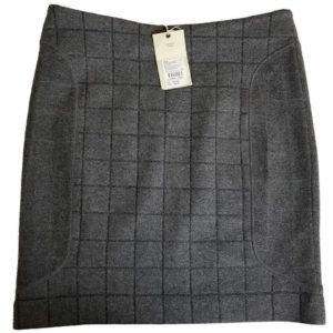 COUNTRY ROAD Charcoal Grey Wool A-Line Skirt - 1000 Things Australia