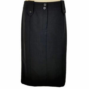 COUNTRY ROAD Dark Gray Wool Pencil Skirt - 1000 Things Australia