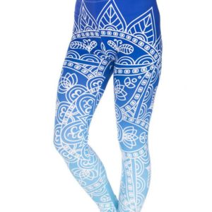 Mandala Blue & White Leggings - 1000 Things Australia