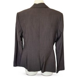 SABA Black & Grey Wool Pinstripe Blazer - 1000 Things Australia