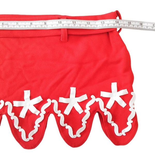 Red & White Cutout Mini Skirt - 1000 Things Australia