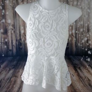 asos petite white peplum lace blouse 113552