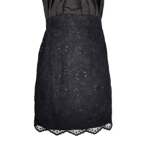 asos womens little black dress sweetheart strapless floral lace 263452