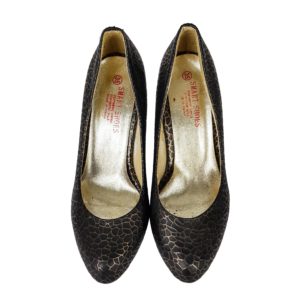 black gold animal print stilettos shoes 858895