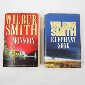 Vintage Wilbur Smith Monsoon and Elephant Song Bundle Hardcover and Paperback - 1000 Things Australia