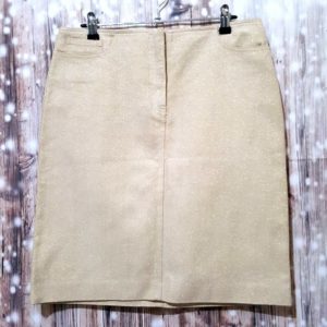 WITCHERY Sparkly Beige Gold Pencil Skirt