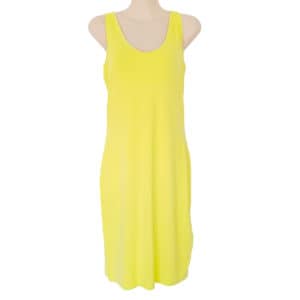 W1306 ARMANI EXCHANGE Yellow Sleeveless Midi Casual Dress Size M 20191117 090131