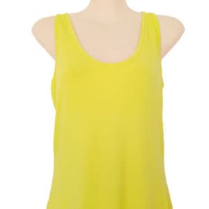W1306 ARMANI EXCHANGE Yellow Sleeveless Midi Casual Dress Size M 20191117 090134