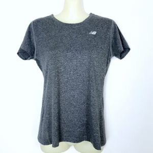 New Balance Women's Grey Activewear T-Shirt Top S 10