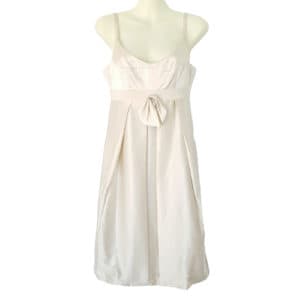 Rockchic Sydney Beige Nude Silk Satin Dress Size 8 S RRP $379.95