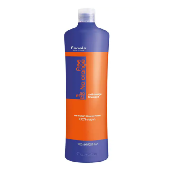 Fanola No Orange 100% Vegan Shampoo 1L Dark Coloured Hair Treatment Anti-Orange