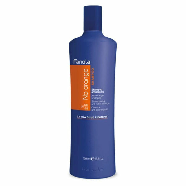 Fanola No Orange Shampoo Extra Blue Pigment 1L 1000ml Dark Coloured Hair Care